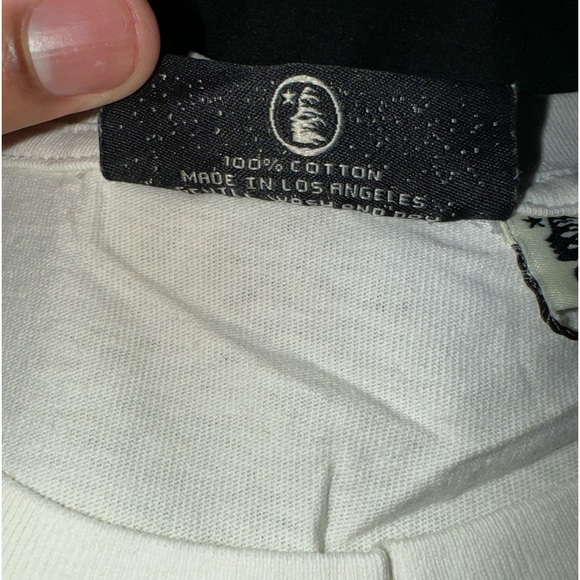 Black and White Graphic Hellstar Tee - Picture 7 of 8